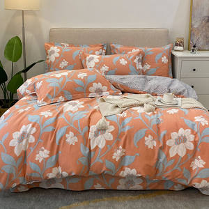 <span class=keywords><strong>Precio</strong></span> al por mayor de cama king size Queen, funda de almohada con estampado de Flora, funda nórdica y sábana plana, <span class=keywords><strong>4</strong></span> Uds. Por juego de cama - Product Image 2