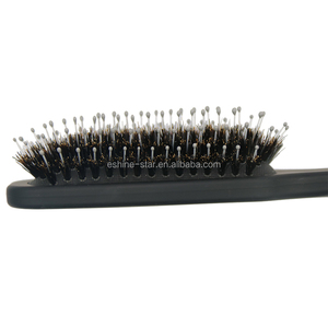 Fabricantes Peine de plástico Logotipo de nailon Peluquero personalizado Extensión flexible Peluca rizada húmeda <span class=keywords><strong>Cepillo</strong></span> <span class=keywords><strong>para</strong></span> desenredar el cabello <span class=keywords><strong>Denman</strong></span> - Product Image 2