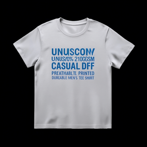 T-Shirt Unisex 210GSM 100% Cotone, Casual con Stampa DTF, Traspirante e Resistente, Maglietta da Uomo - Product Image 3