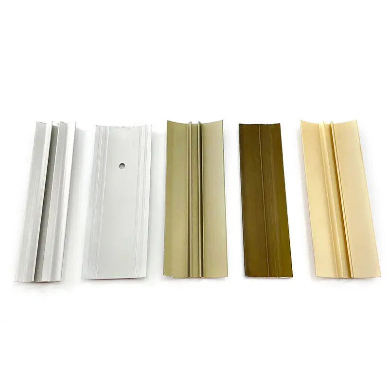 Durable Wood Grain Laminate Transition Strips Flexible Protective Trim For Floor