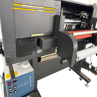 Imprimante numérique multifonctionnelle haute vitesse pour films UV DTF, autocollants et étiquettes cristallines, avec machine à plastifier tout-en-un
