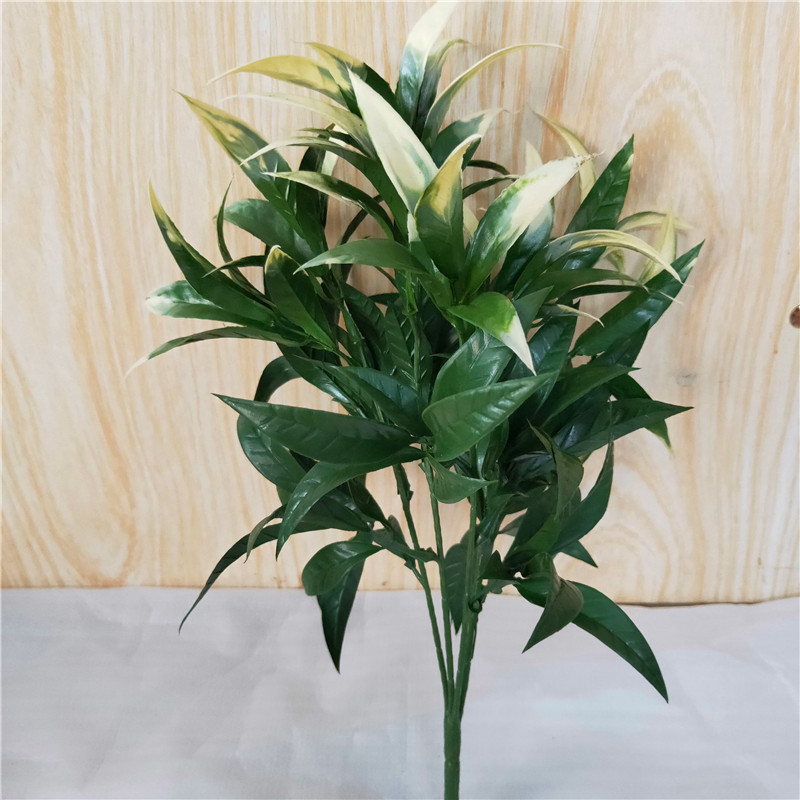 32cm antler leaves yellow green