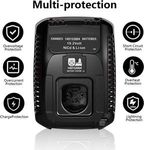 Chargeur de remplacement 19,2 V C3 pour outil électrique Craftsman 140152004 <span class=keywords><strong>DieHard</strong></span> XCP 9,6 V à 19,2 V, chargeur de batterie Li-ion Ni-CD Craftsman - Product Image 5