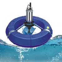 Nouvel aérateur de pompe flottante Splash aérateur d'étang de fontaine de lac de surface flottante