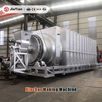 Équipement de carbonisation rotative efficace pour sciure de bois, usine de production de biochar pour charbon de bois de barbecue et engrais biochar avancé