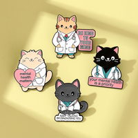 Broches personnalisées en émail souple, impression UV, en zinc, ODM/OEM, sur le thème de la sensibilisation à la santé mentale, mignonnes pour badges, directement de l'usine