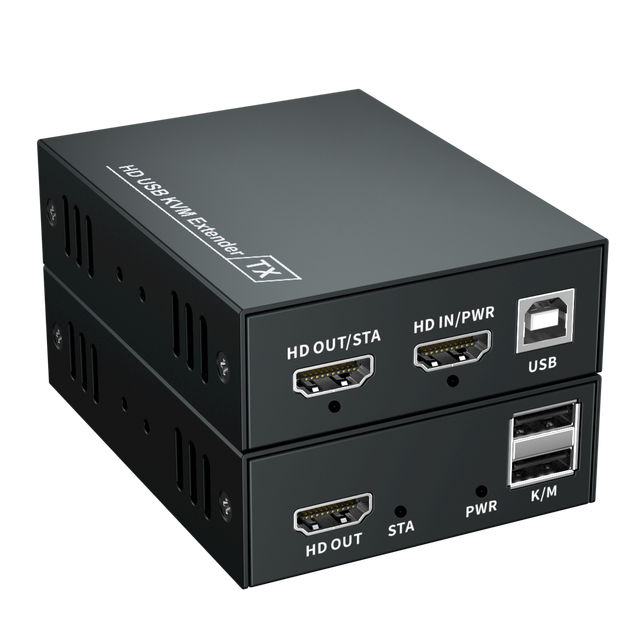 4K/60HZ HD Extender with KVM Via  50M Over IP