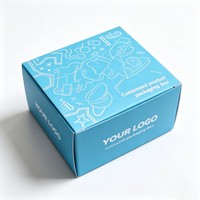 Boîte en carton pliable personnalisée pour l'expédition de vêtements et de cadeaux, emballage écologique avec logo