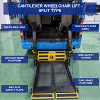Siège élévateur universel pour fauteuil roulant en aluminium Tengyun L3B certifié CE pour fourgonnette et bus, nouveau modèle fabriqué à Changzhou