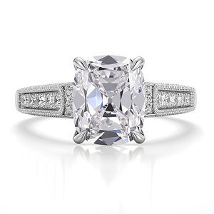 Anillo de Diamantes de Laboratorio con Certificado IGL, Oro Blanco Sólido de 18K/14K, Nuevo Diseño, Anillo de Compromiso para Mujer, Regalo de San Valentín - Product Image 2