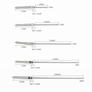 Đầu dò cảm biến nhiệt độ cặp nhiệt điện loại 3m K 100mm -100 ° C đến 1250 ° C - Product Image 5