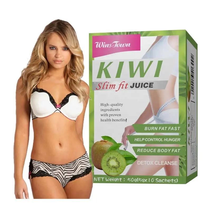 Oem Kiwi hương vị nước ép trái cây tăng cường Trọng lượng giảm cân Orange Slim Flat Tummy Fat Burn Detox Giảm Béo Bột nước ép