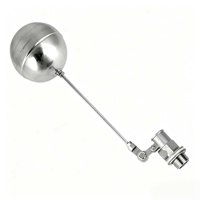 Vanne à flotteur à piston réglable en acier inoxydable PN10, filetage mâle 1/2"-2", OEM pour réservoir d'eau, tour d'eau, alimentation automatique en eau -50°C~100°C