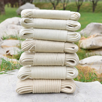 Cordon de suspension résistant à la lumière - Corde en coton et nylon - Corde de 5/16 pouce x 100 pieds - Corde en coton avec âme en nylon