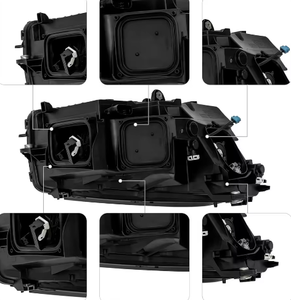 WELIFTRICH Faros Delanteros LED Tipo USA para Automóvil, para Mercedes-Benz GLC W253 2016-2019 OEM 2539061301 2539061401 - Product Image 5
