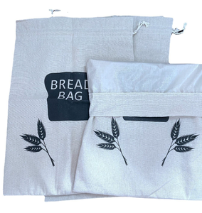 ถุงผ้าฝ้ายและป่านออร์แกนิคแบบพิมพ์ลายตามสั่ง เป็นมิตรกับสิ่งแวดล้อม นำกลับมาใช้ใหม่ได้ สำหรับใส่ขนมปังหรือของช้อปปิ้ง - Product Image 5