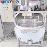 Máquina para Hacer Queso Mozzarella Pequeña, Tanque de Queso de 500 Litros, Línea de Producción de Queso para Queso de Cabra