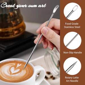 Set di <span class=keywords><strong>22</strong></span> Accessori per Caffè Espresso con Tamper da 51/53/58mm, Strumento WDT, Brocca per Montare il Latte e Penna per Latte Art per Barista - Product Image 3