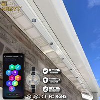HRSYT DC12V 24V 48V IP68 UL CUL Luz de Riel de Aluminio RGB RGBW LED para Iluminación Permanente en Exteriores, Navidad y Hogar
