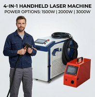 Soudeuse laser à fibre portable professionnelle 2026 1500W 2000W 3000W CW pour tôles en acier inoxydable Raycus