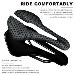 <span class=keywords><strong>Selle</strong></span> <span class=keywords><strong>de</strong></span> vélo <span class=keywords><strong>de</strong></span> route MTB <span class=keywords><strong>ultra</strong></span>-légère, imprimée en 3D, en fibre <span class=keywords><strong>de</strong></span> carbone, légère et respirante - Product Image 3