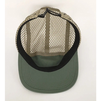 Chapeau de camp en nylon à séchage rapide 5 panneaux avec logo imprimé personnalisé, Casquette de course à pied légère et imperméable pour l'extérieur