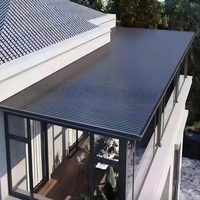 Pabellón y Terraza de Aluminio con Diseño Impermeable para Jardín y Habitaciones Expandibles