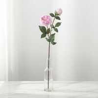 Grandes fleurs artificielles de renoncule en soie, faites à la main, tiges florales artificielles pour centres de table de mariage et arrangements de décoration intérieure
