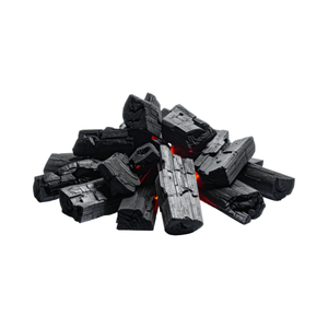 Charbon de bois dur noir en forme de morceaux, à faible teneur en cendres, assurant une combustion propre et efficace pour un grillage exceptionnel - Product Image 4