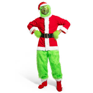 Costume de Noël en peluche de <span class=keywords><strong>grande</strong></span> <span class=keywords><strong>taille</strong></span> de haute qualité + masque pour adulte - Product Image 4