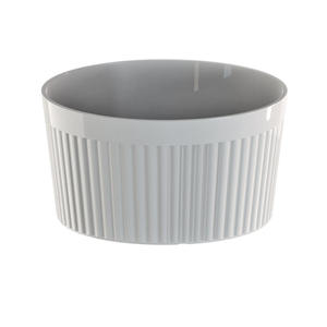 F23118 Maceta de orquídea con aspecto de porcelana ancha para el hogar y el jardín Diseño interior Estilo minimalista Ligero y duradero - Product Image 1