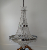 Hôtel restaurant hall grand Asfour lustre en cristal éclairage intérieur finition chromée suspendus lustre lampes Offre Spéciale