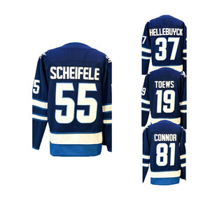 2025 mới hàng đầu khâu Ice Hockey Jersey <span class=keywords><strong>winnipeg</strong></span> 19 toews 37 hellebuyck 55 scheifele 81 Connor Bán buôn giá rẻ Cổ Phiếu <span class=keywords><strong>Jerseys</strong></span> - Product Image 4