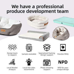 Cama para Mascotas, Cuna para Gatos, Casa para Perros Semicerrada para Todas las Estaciones con Cama de Patrón Sólido, Logotipo de Mascotas - Product Image 6