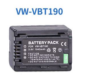 Аккумулятор для камеры VW-VBT190 замены аккумулятора для HC-V130 Pana-sonic V160 <span class=keywords><strong>V180</strong></span> V210 V230 V250 камера 3,6 В 1940 мАч - Product Image 3
