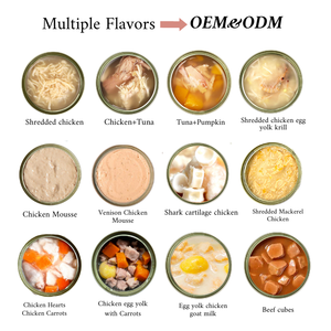 Haute qualité 85g collations humides pour chats poulet thon branchies soupe à la viande blanche avec poitrine de poulet ingrédient principal aliments pour animaux de compagnie en conserve - Product Image 4