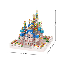 Nano Blocs Château de Princesse Jardin Rues Cape Cadeau Saint-Valentin Briques Ensembles de Blocs de Construction Mini Jouets pour Enfants 6102-8822