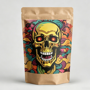 Wholesale Customized Stand Pouch Plastic Bags 3.5g 7g 14g 28g Full-Color Printed Polyester Anti-Odor Heat Seal for Salad Cakes - Product Image 2