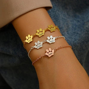 <span class=keywords><strong>Bracelet</strong></span> en acier inoxydable avec pendentif <span class=keywords><strong>patte</strong></span> pour femmes et filles, mignon <span class=keywords><strong>bracelet</strong></span> chaîne <span class=keywords><strong>patte</strong></span> <span class=keywords><strong>de</strong></span> chat ou <span class=keywords><strong>de</strong></span> <span class=keywords><strong>chien</strong></span>, cadeau bijou pour les amoureux des animaux <span class=keywords><strong>de</strong></span> compagnie - Product Image 2