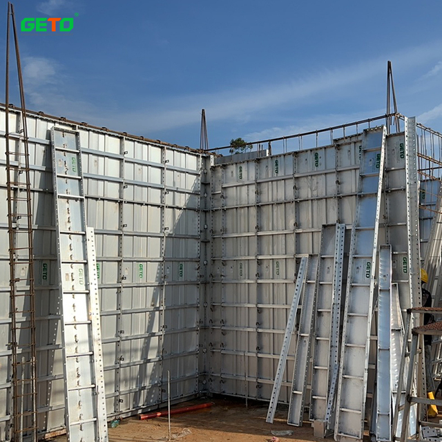 Factory Custom Modular Aluminum Alloy Formwork for Column Wall Slab Construction-High Strength Lightweight Mall & Villa Use