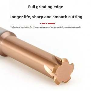 Fraise à fileter spirale à 4 cannelures en carbure monobloc sur mesure OEM/ODM, coupe haute vitesse, revêtement nano - Product Image 5