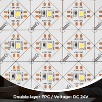 Panneaux lumineux de scène SMD2835, feuilles LED flexibles, haute luminosité, dimmables, pour hôtels, IP20, rétroéclairage, 24V DC