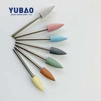 Outil de polissage et de meulage en silicone de haute qualité pour bijoux, outils dentaires et manuels, compatible avec les embouts de perceuse