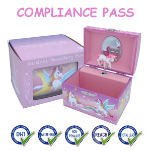 Elegante Caja Musical <span class=keywords><strong>de</strong></span> Joyería con Diseño <span class=keywords><strong>de</strong></span> Unicornio <span class=keywords><strong>de</strong></span> Jakos Factory - Regalo Perfecto para <span class=keywords><strong>Cumpleaños</strong></span>, Navidad y Festividades para Niñas - Product Image 4