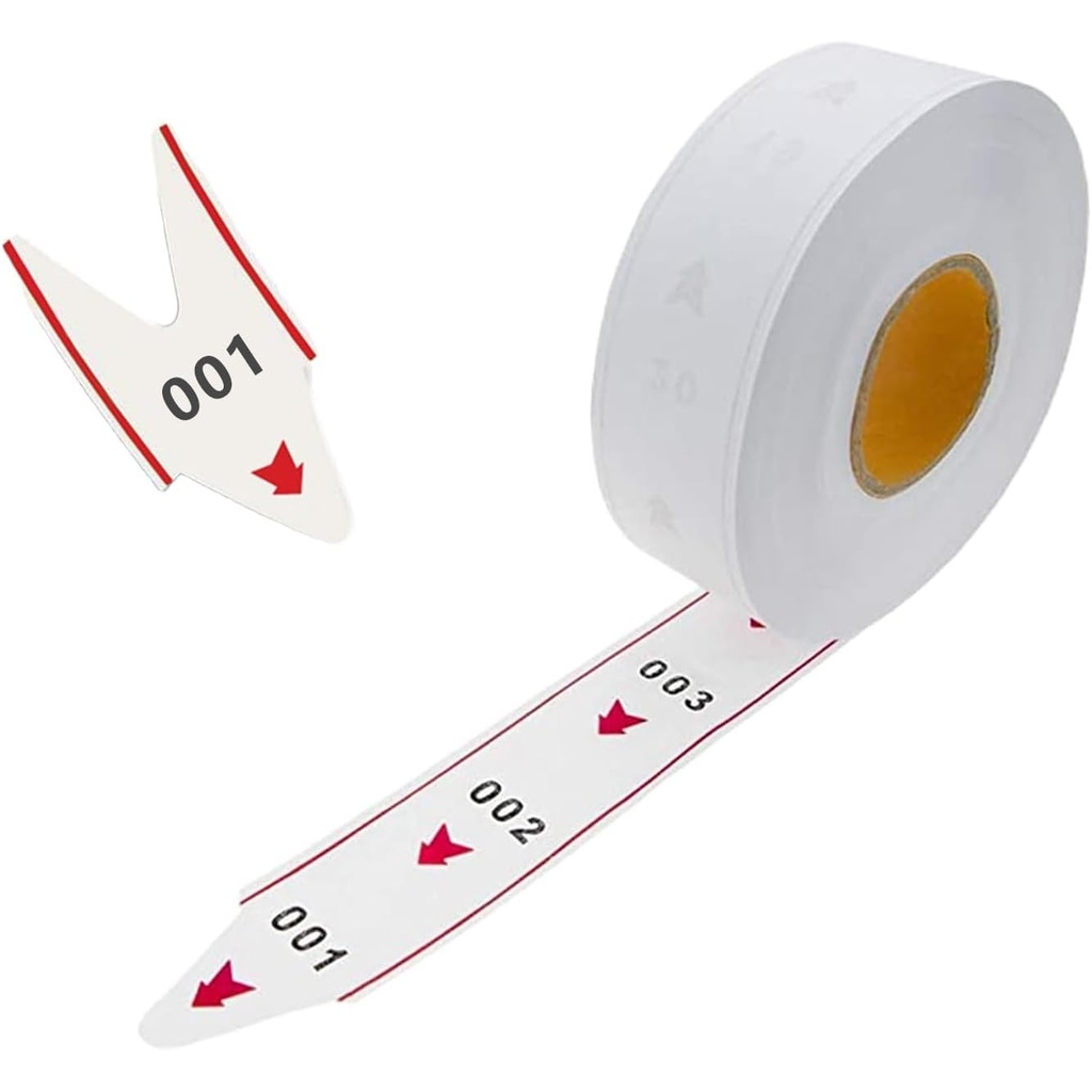 Take a Number 3-Digit Turn-O-Matic <strong>Tickets</strong> <strong>for</strong> K-T <strong>Ticket</strong> Dispenser Red <strong>Guide</strong> Arrow <strong>Queue</strong> Management <strong>for</strong> Restaurant Bank