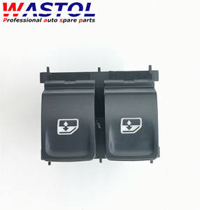 Interruptor Eléctrico para <span class=keywords><strong>Elevalunas</strong></span> de Coche 5G0959858F, Botón para Ventanilla de Puerta, para VW <span class=keywords><strong>Seat</strong></span> Ibiza <span class=keywords><strong>Leon</strong></span> 2 Puertas, Luz Roja - Product Image 1