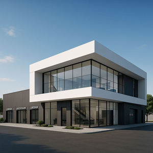 Nhà tiền chế kết cấu thép xây dựng nhanh chóng xây dựng 4S xe showroom triển lãm hội trường xây dựng cho ánh sáng thép hội thảo - Product Image 1