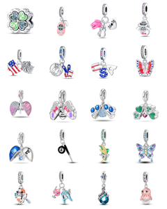 Bracelet DIY de <span class=keywords><strong>voyage</strong></span> dans le désert, perles, design Pharaon égyptien ancien, pendentif plaqué argent, pierre de zircon, forme cœur, style original - Product Image 2