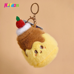 Hot Bán Phim Hoạt Hình <span class=keywords><strong>Mini</strong></span> Sang Trọng Keychain Mềm Cotton Thực Phẩm Sang Trọng Mặt Dây Chuyền Búp Bê Đồ Chơi Keychain - Product Image 6