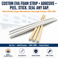 Bandes de mousse EVA imperméables personnalisées avec adhésif, forme et taille sur mesure, rembourrage protecteur souple pour inserts d'emballage de boîtes